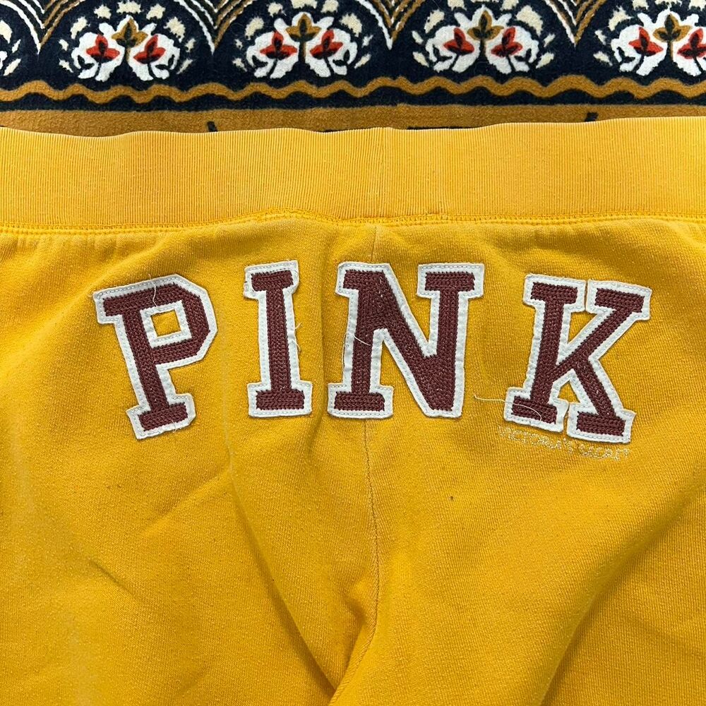 Vintage Victoria secret orange sweatpants Capri joggers Size large y2k fairy - Picture 6 of 8